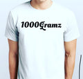 1000Gramz White Tees fitted